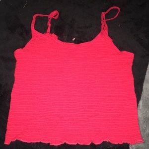 Red tank top